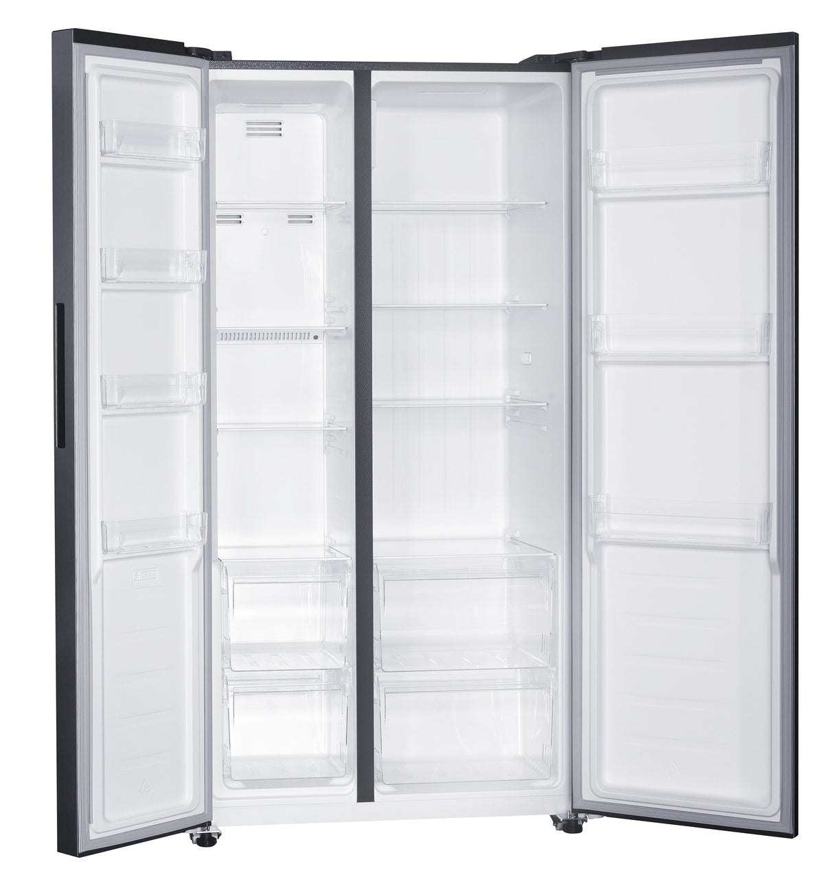 Black and Decker 18 cu ft 220v side by side refrigerator 220 volt fridge 2 door 50hz 60 hz mdoel BXRFSSS436A220v