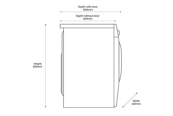 Samsung WW11DG5B25ABEWHITE220V Washer 220 volts 50 hz 11 KG Large Size 220v 240 volt 50hz with WiFi