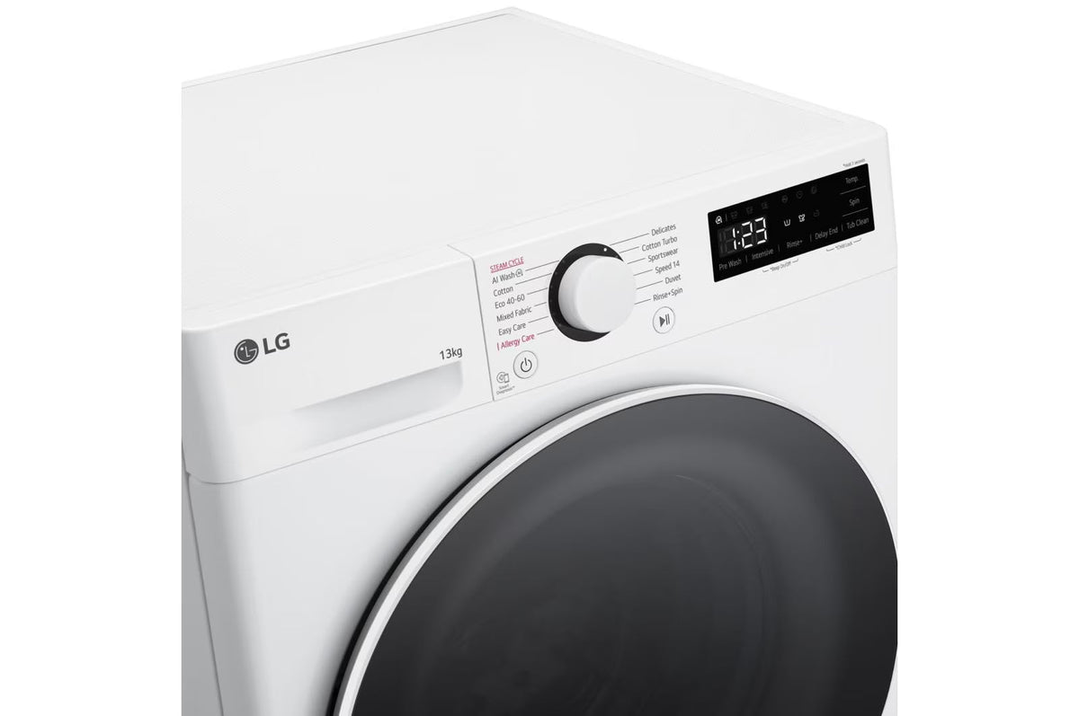 LG Extra Large 220v washer front load 220 volt 50 hz 13 KG 220 volt F4Y513WWLN1220v