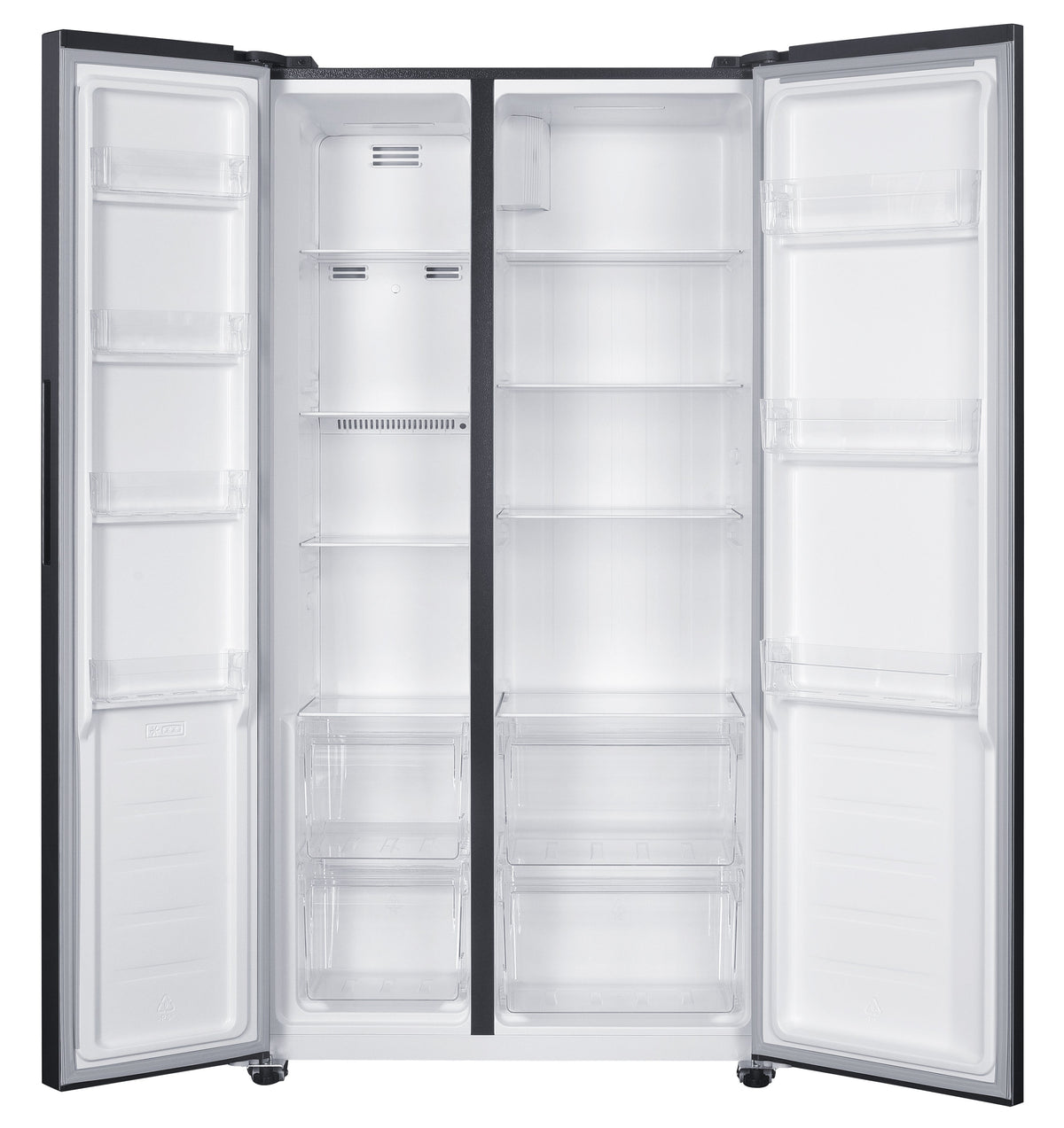 Black and Decker 18 cu ft 220v side by side refrigerator 220 volt fridge 2 door 50hz 60 hz mdoel BXRFSSS436A220v