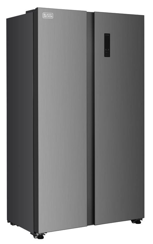 Black and Decker 18 cu ft 220v side by side refrigerator 220 volt fridge 2 door 50hz 60 hz mdoel BXRFSSS436A220v