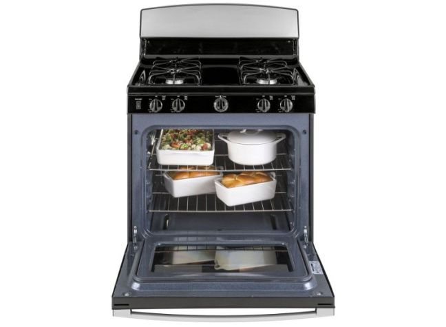 GE 220 volts gas range 4 burner 220v 240 volts 50hz 60hz gas cooker stove LP or Natural gas JGBS30220Vretss