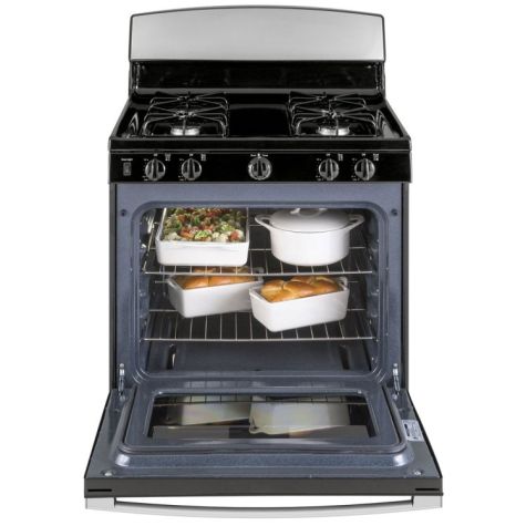 GE 220 volts gas range 4 burner 220v 240 volts 50hz 60hz gas cooker stove LP or Natural gas JGBS30220Vretss