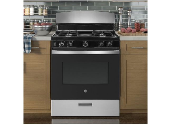 GE 220 volts gas range 4 burner 220v 240 volts 50hz 60hz gas cooker stove LP or Natural gas JGBS30220Vretss
