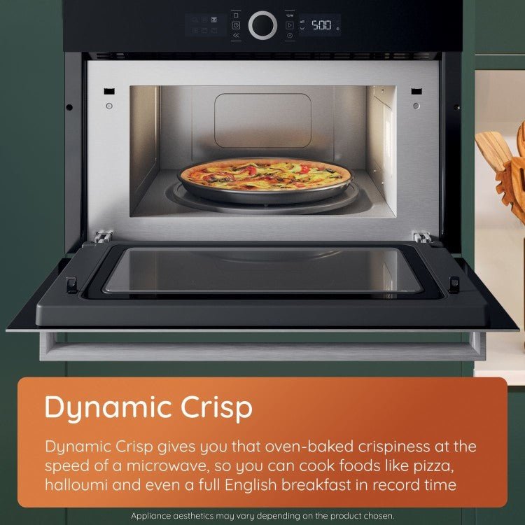 Hotpoint by Whirlpool HPMK12CXUK Built In Microwave with Grill 22 Liters BUILT IN INTEGRATED