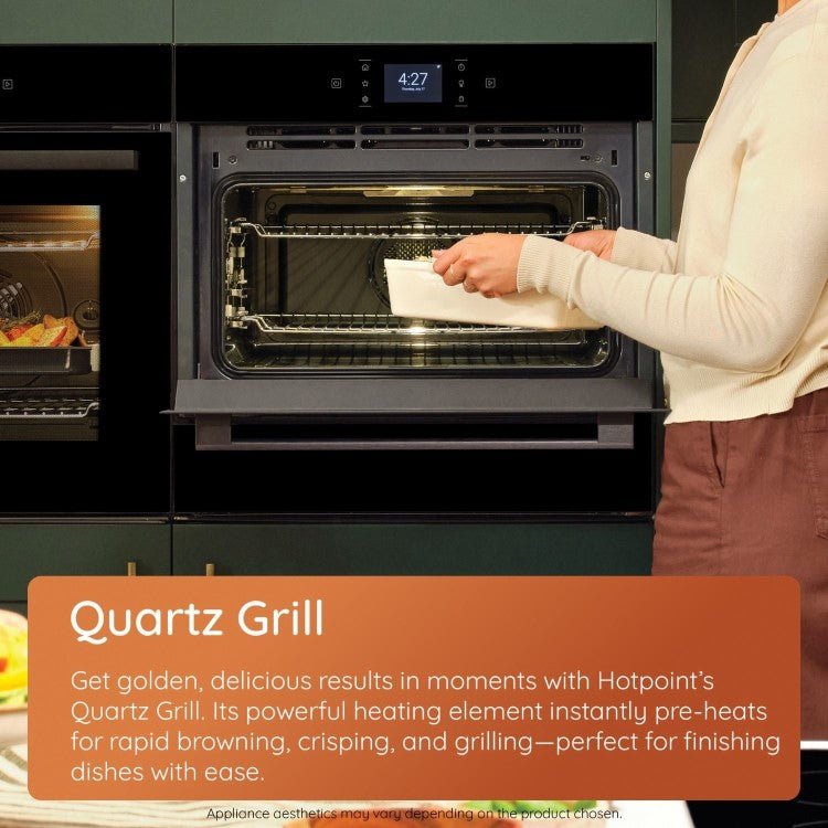 Hotpoint by Whirlpool HPMK12CXUK Built In Microwave with Grill 22 Liters BUILT IN INTEGRATED