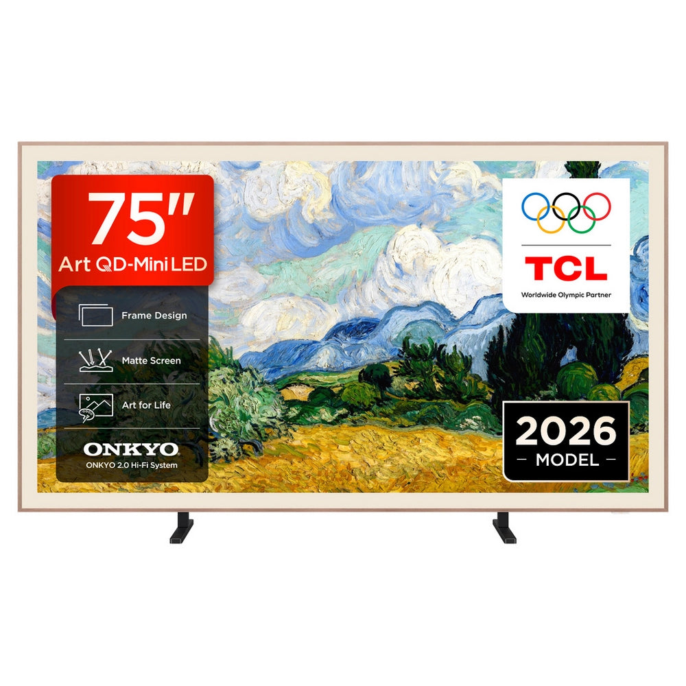 TCL 75A400 PRO-UK 75 Inch NXTVISION A400 Pro 4K UHD HDR QD-MINI LED AI Art TV 2026