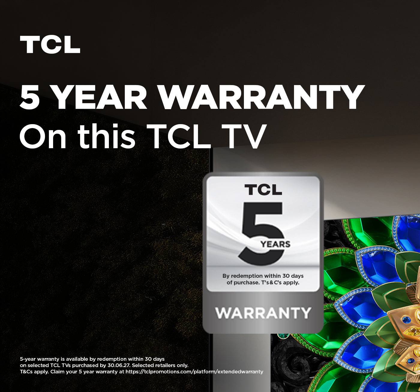 TCL 75A400U-UK 75 Inch A400U 4K Ultra HD HDR QD-Mini LED Smart Google TV 2026